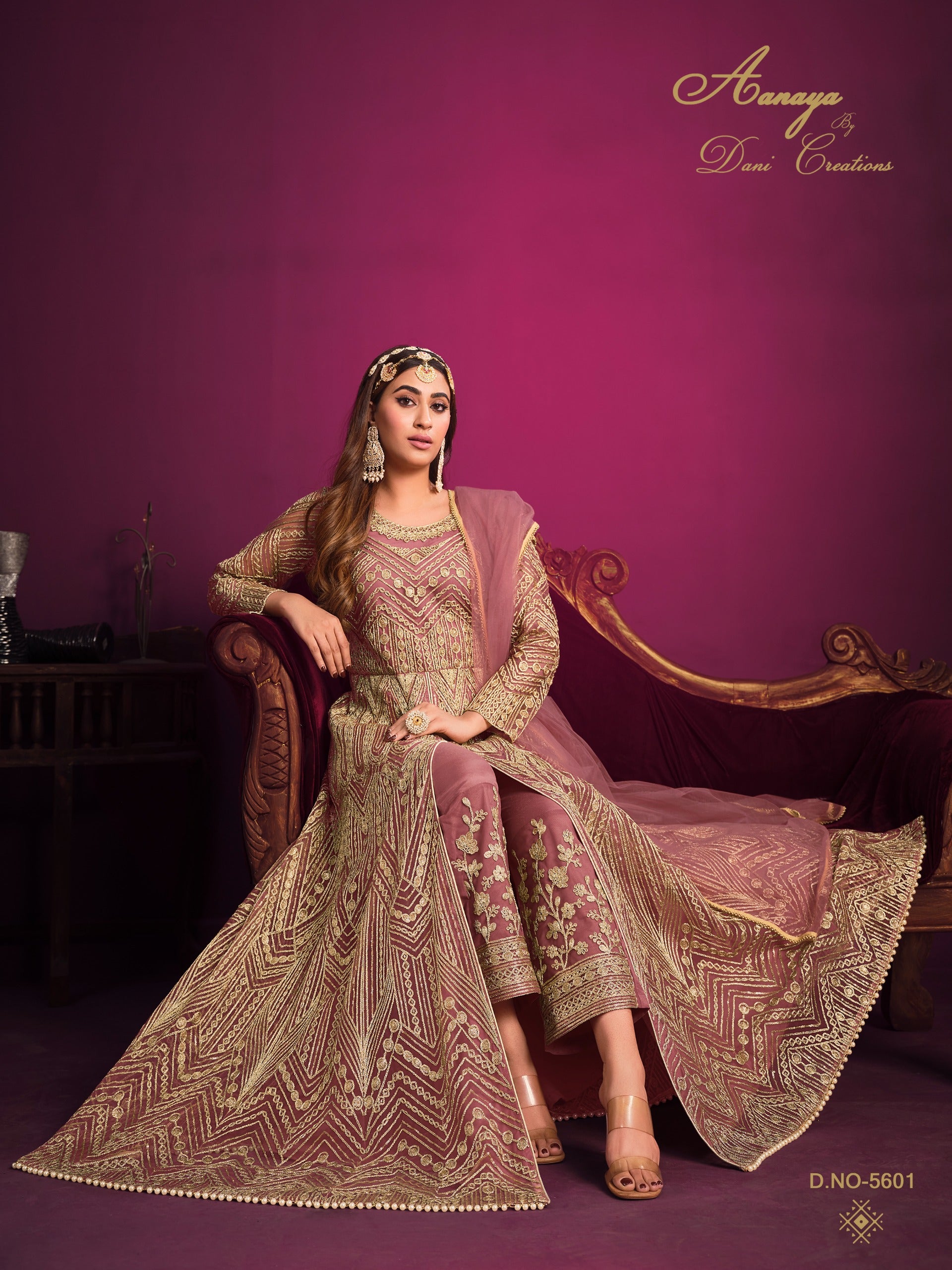 5601 Aanaya Vol 156 Dani Creation Net Pakistani Salwar Suits