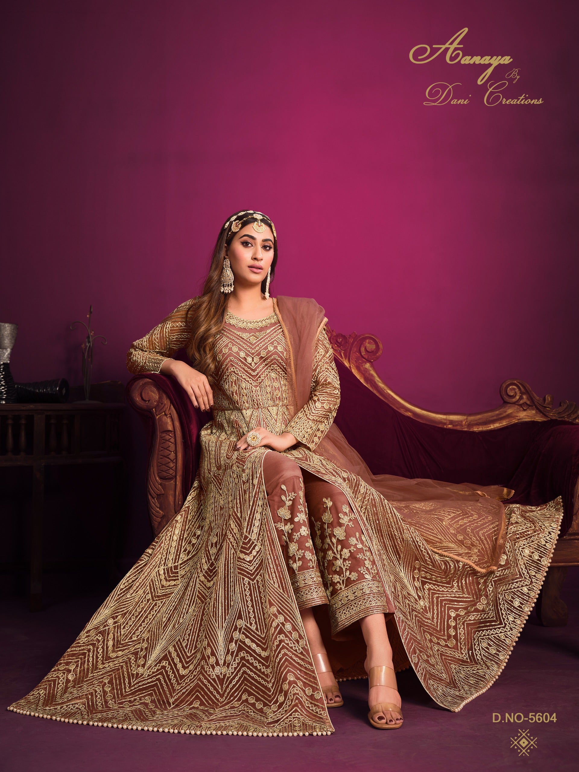 5604 Aanaya Vol 156 Dani Creation Net Pakistani Salwar Suits