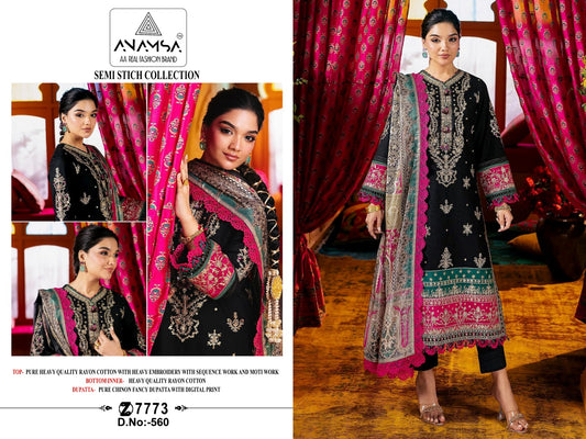 560 Anamsa Rayon Pakistani Salwar Suits