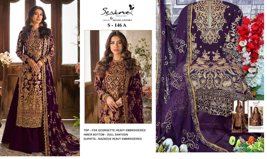 S-146-A Serine Pakistani Salwar Suits