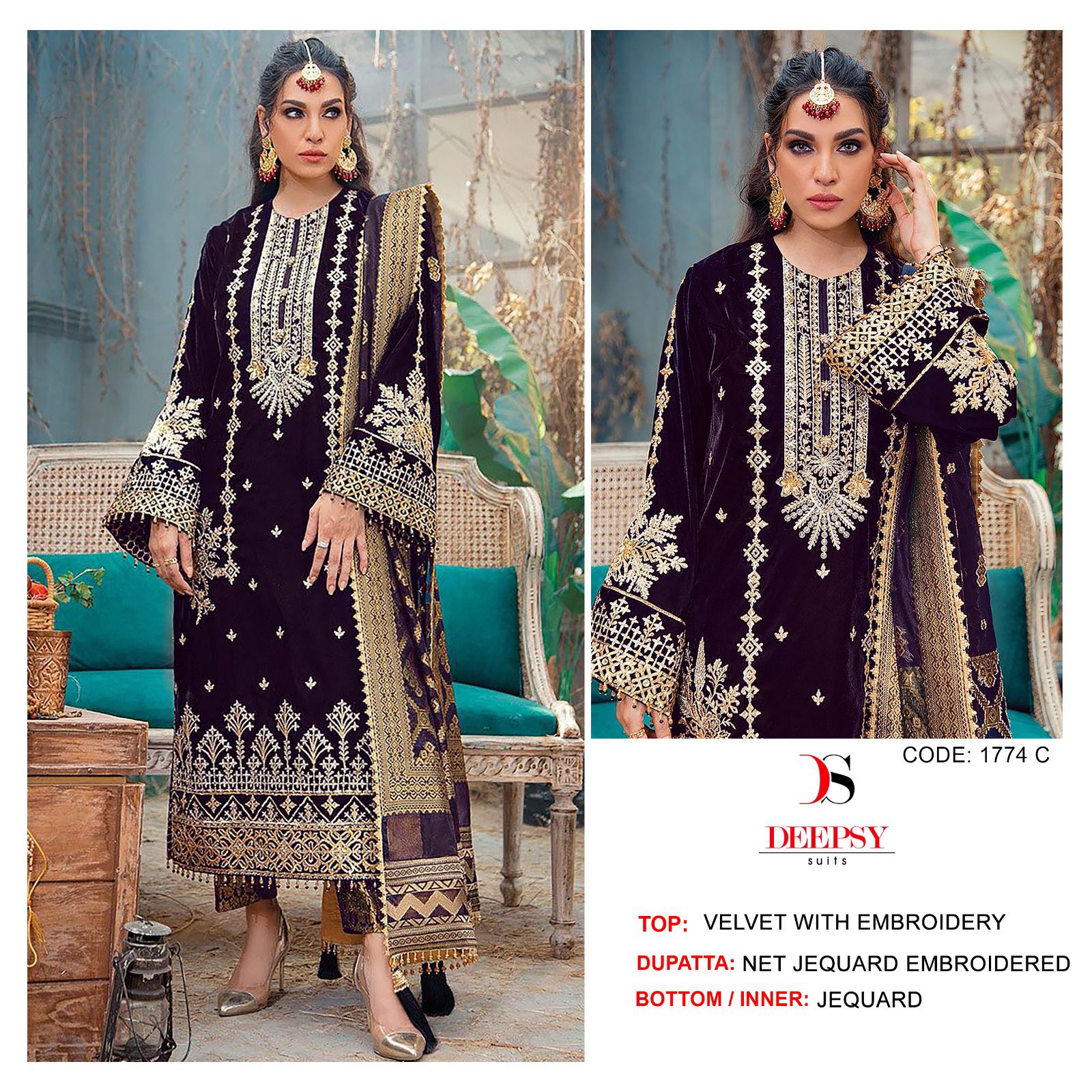 1774-C Deepsy Pakistani Salwar Suits