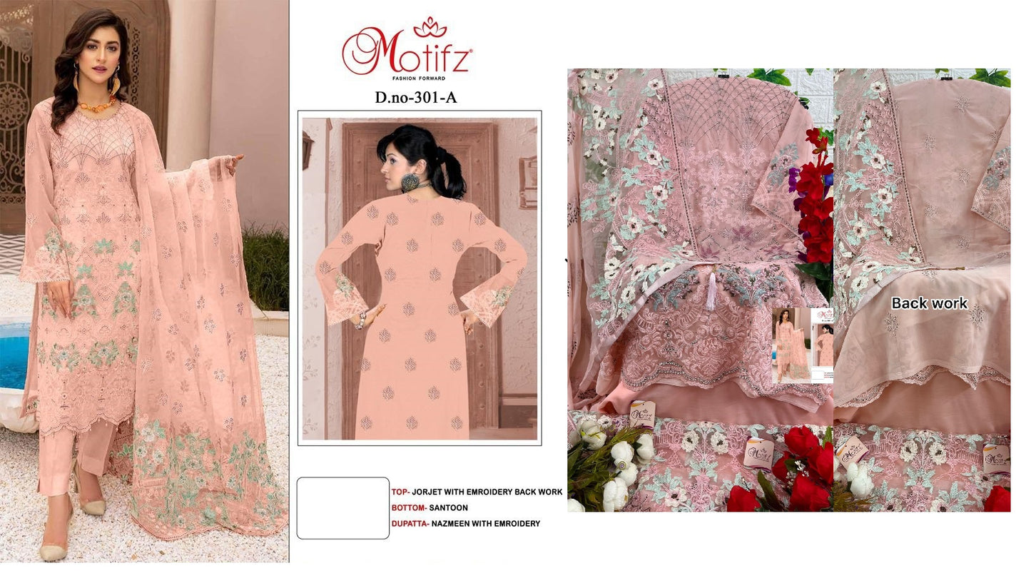 301-A Motifz Pakistani Salwar Suits