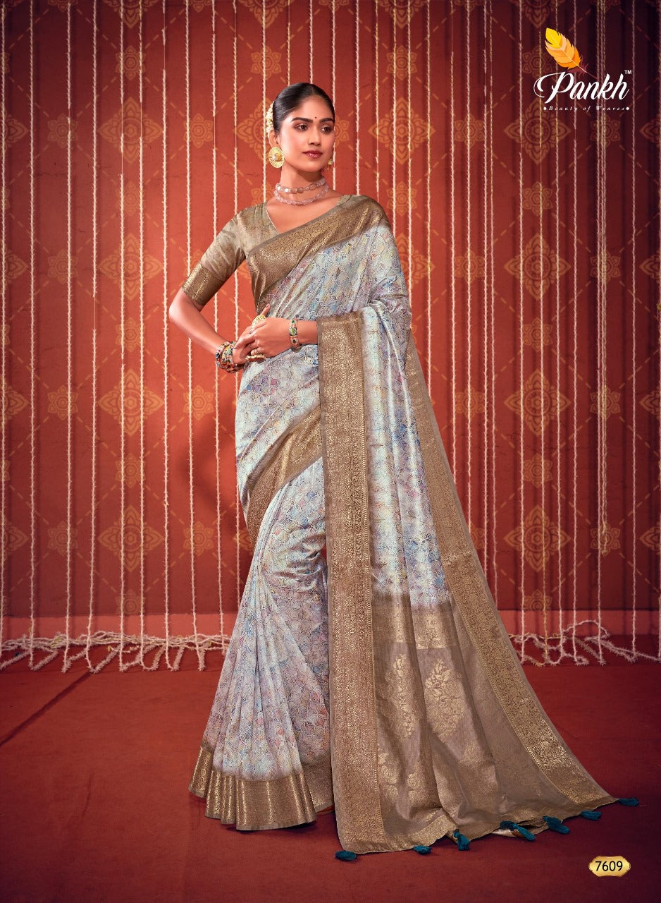 7609 Swastik Pankh Sarees