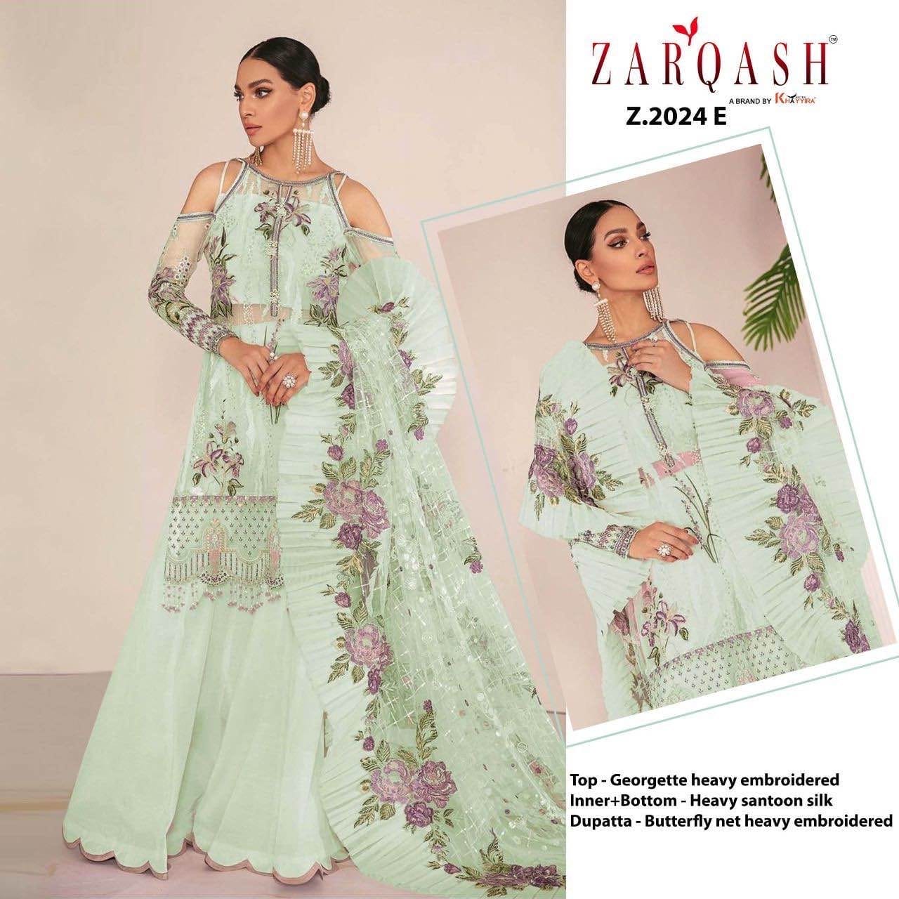 2024E Zarqash Pakistani Salwar Suits