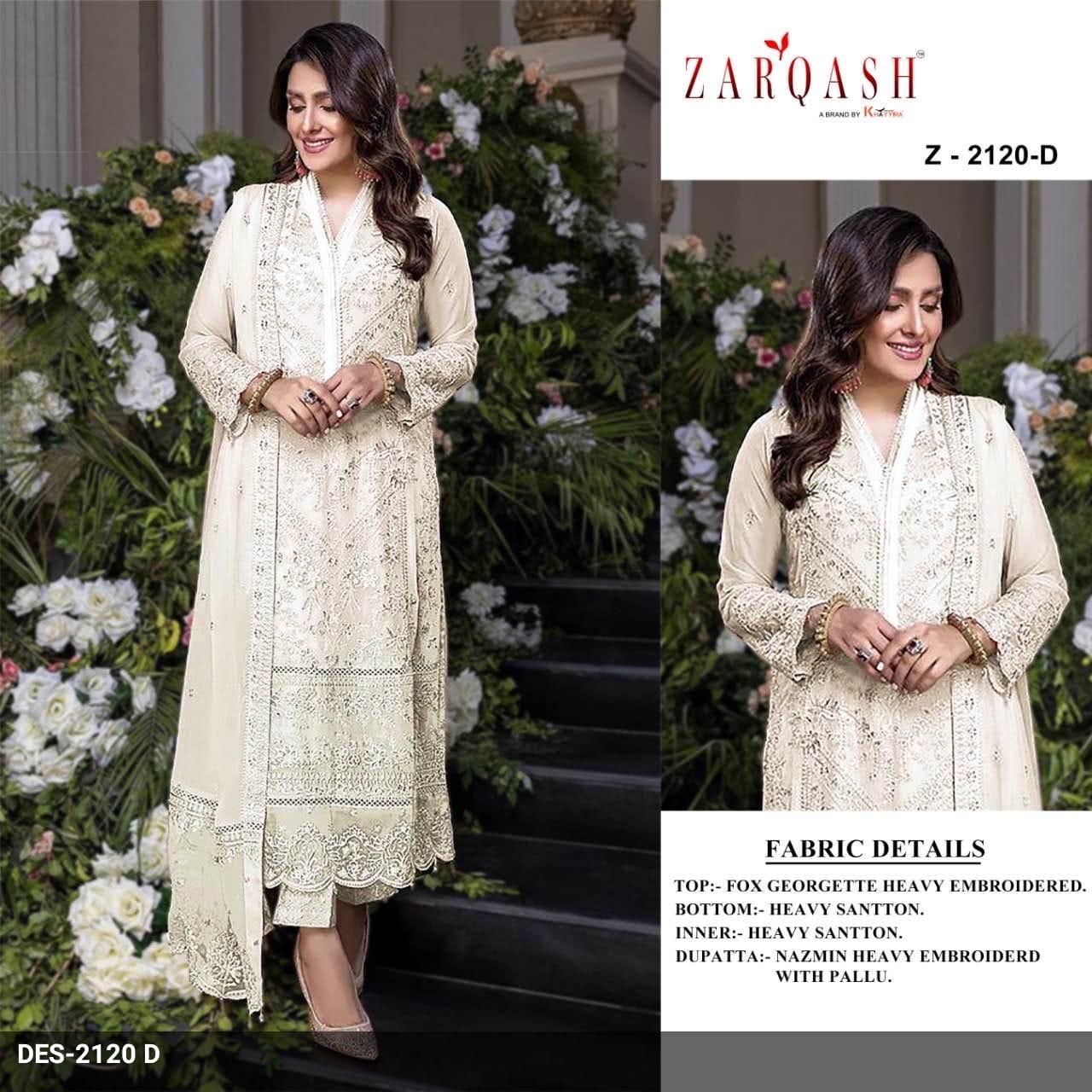 Z-2120D Zarqash Pakistani Salwar Suits