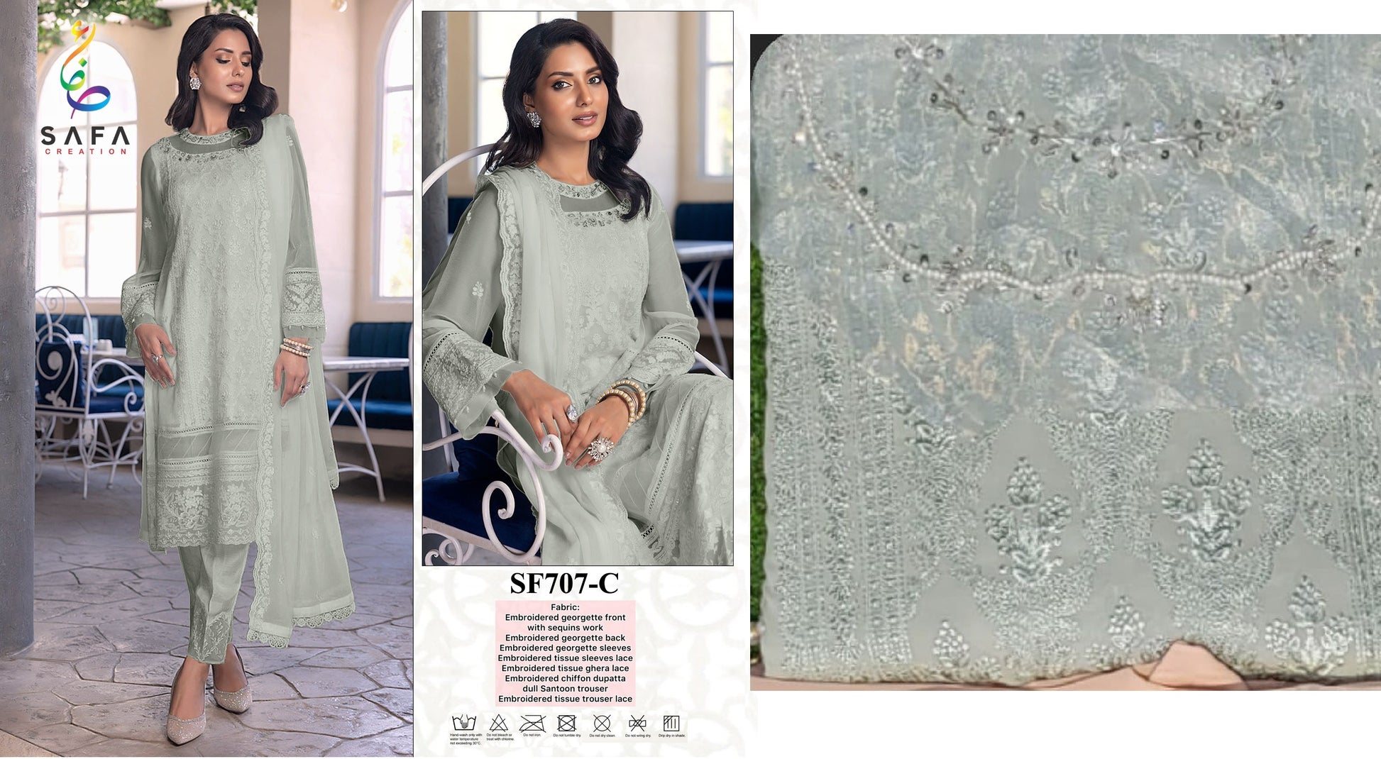 707C Safa Creation Pakistani Salwar Suits