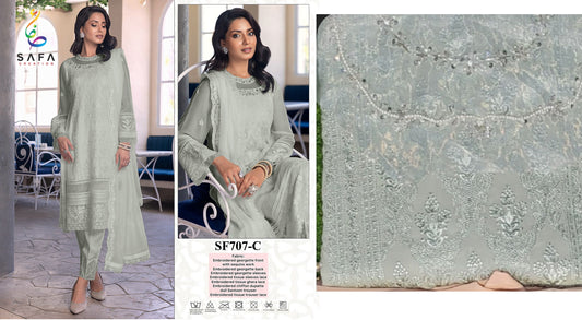 707C Safa Creation Pakistani Salwar Suits