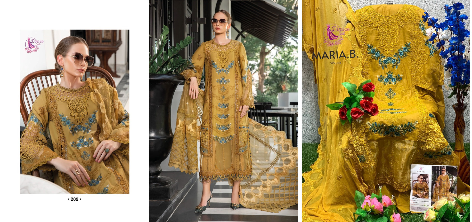 209 Dinsaa Suit Pakistani Salwar Suits