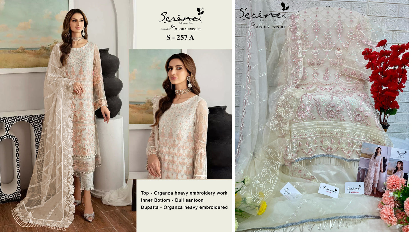 257A Serine Pakistani Salwar Suits