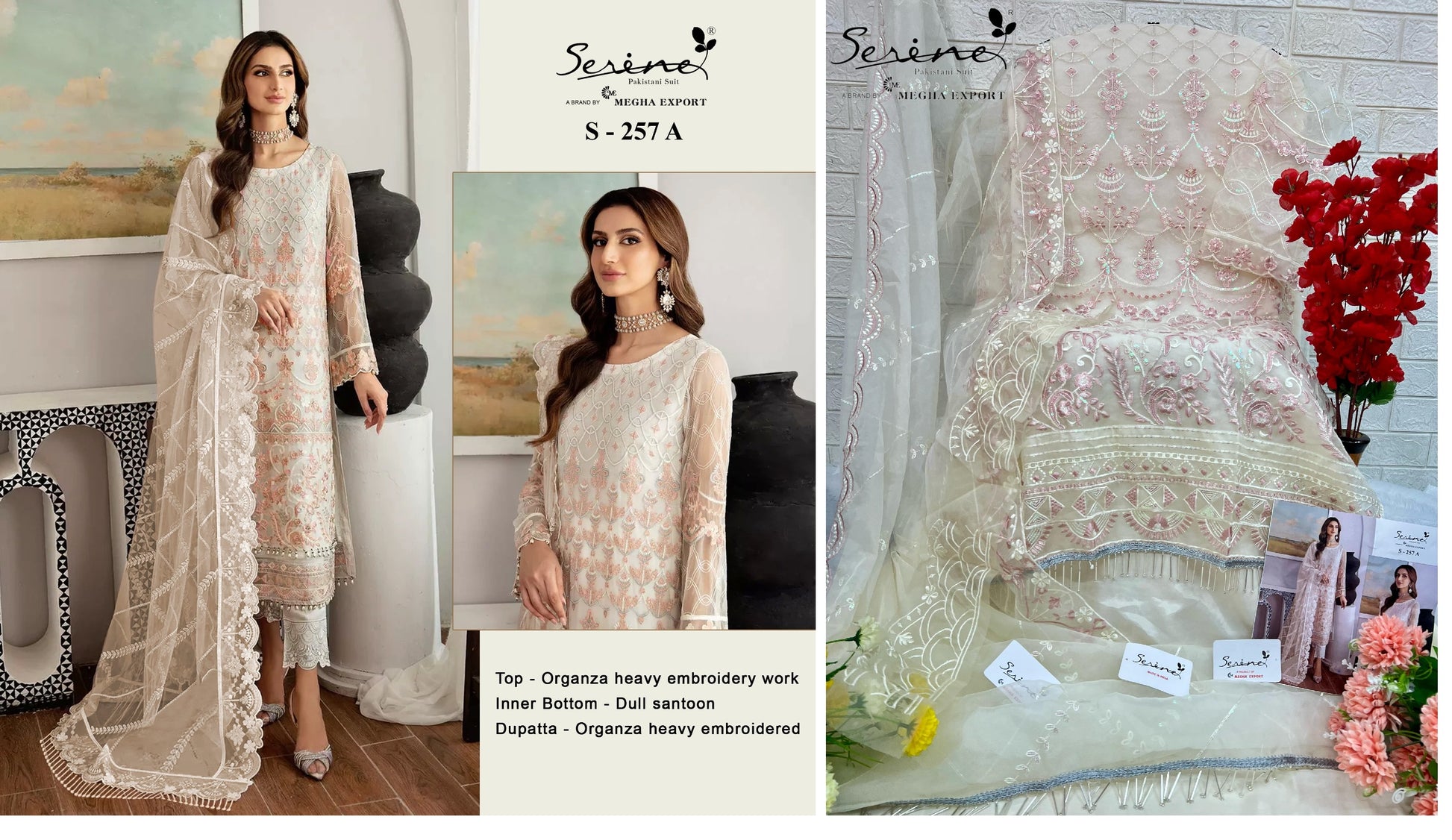 257A Serine Pakistani Salwar Suits