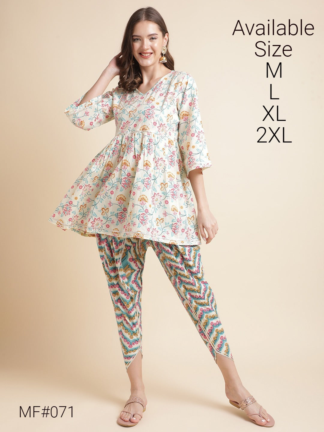 Mf47 Msm Kurti Pant Set