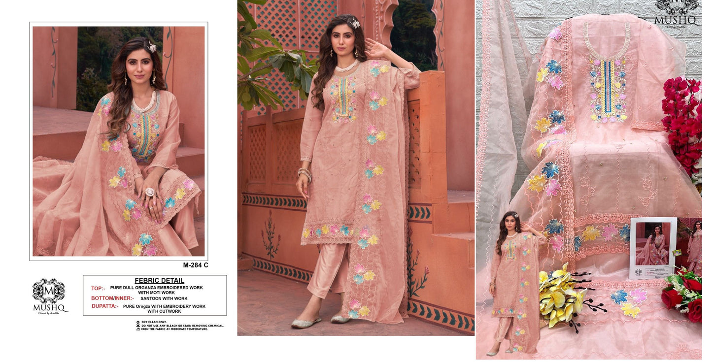 284C Mushq Pakistani Salwar Suits
