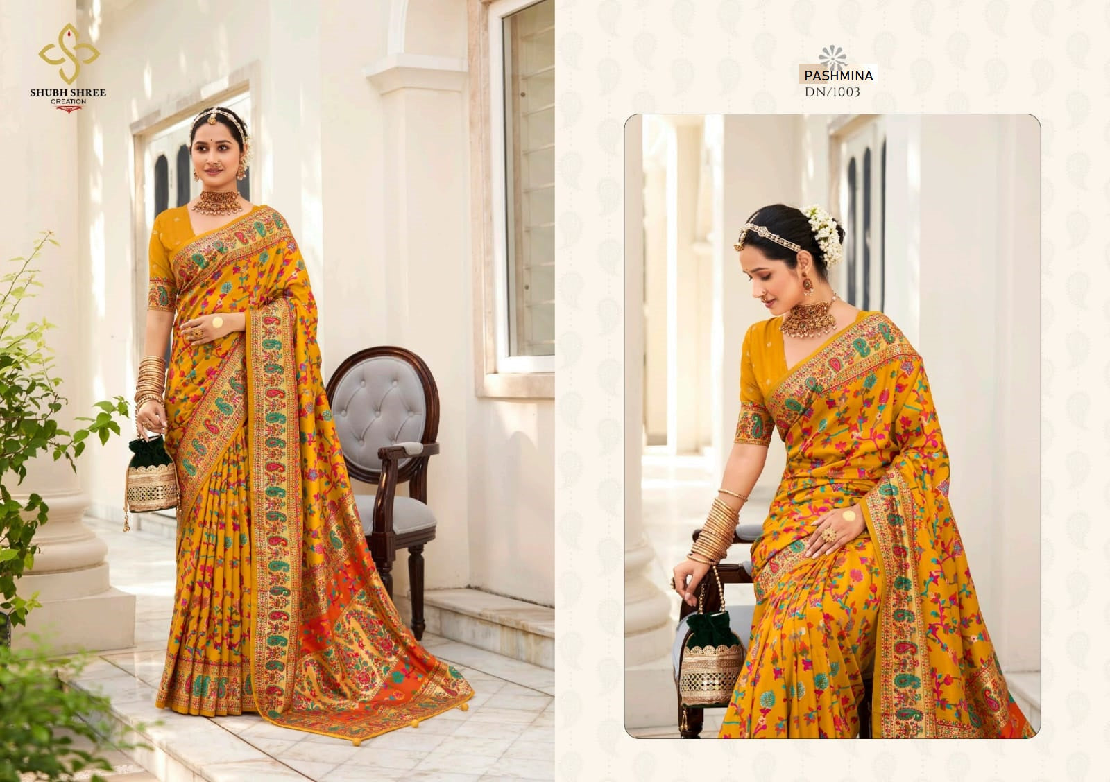 1003 Pashminna Shubh Shree Sarees