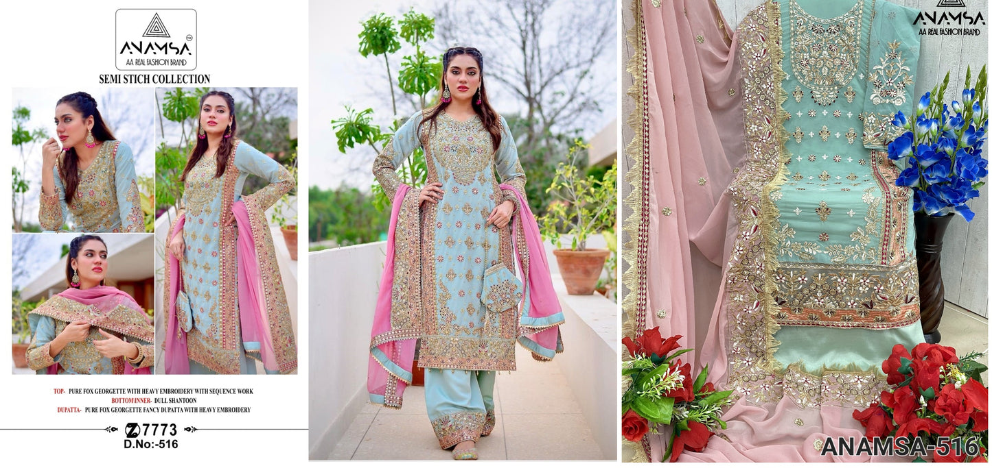 516 Anamsa Pakistani Salwar Suits