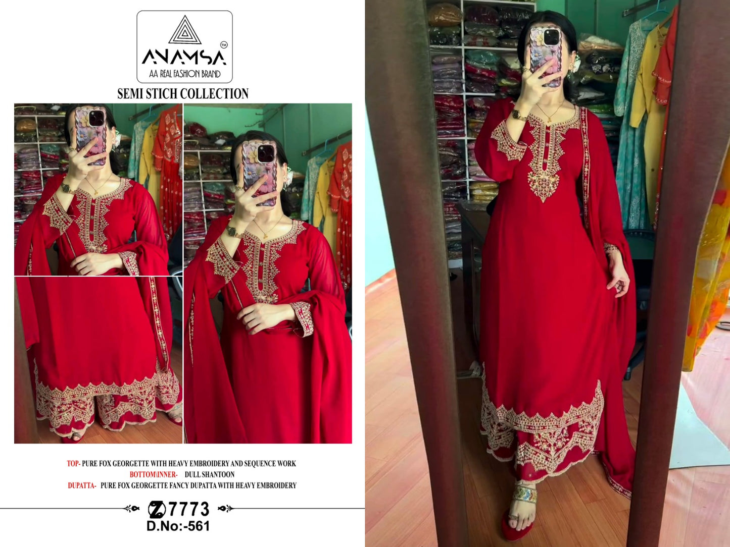 561 Anamsa Georgette Pakistani Salwar Suits