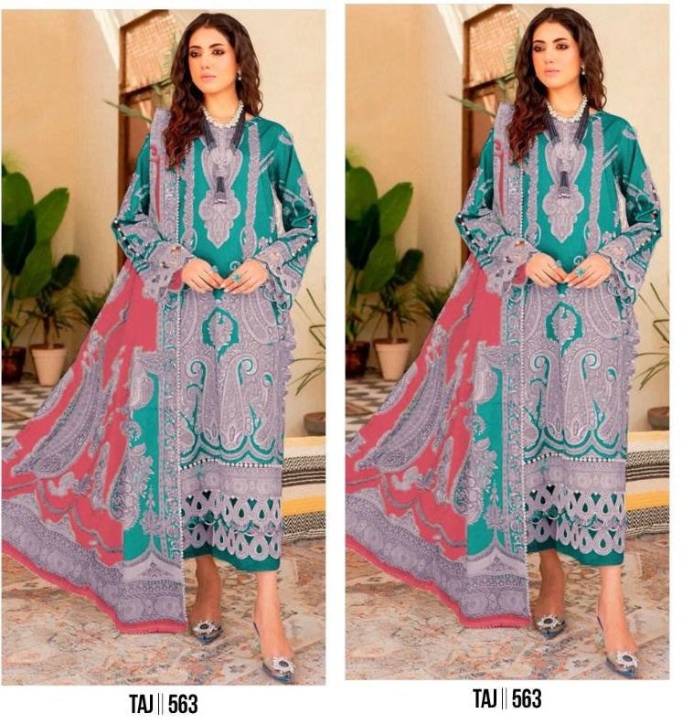 563 Taj Creations Embroidered Pakistani Patch Suits