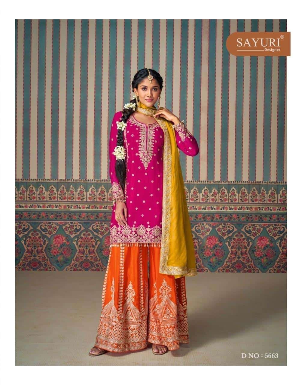 5663 Mahi Pro Sayuri Chinon Silk Pakistani Readymade Suits