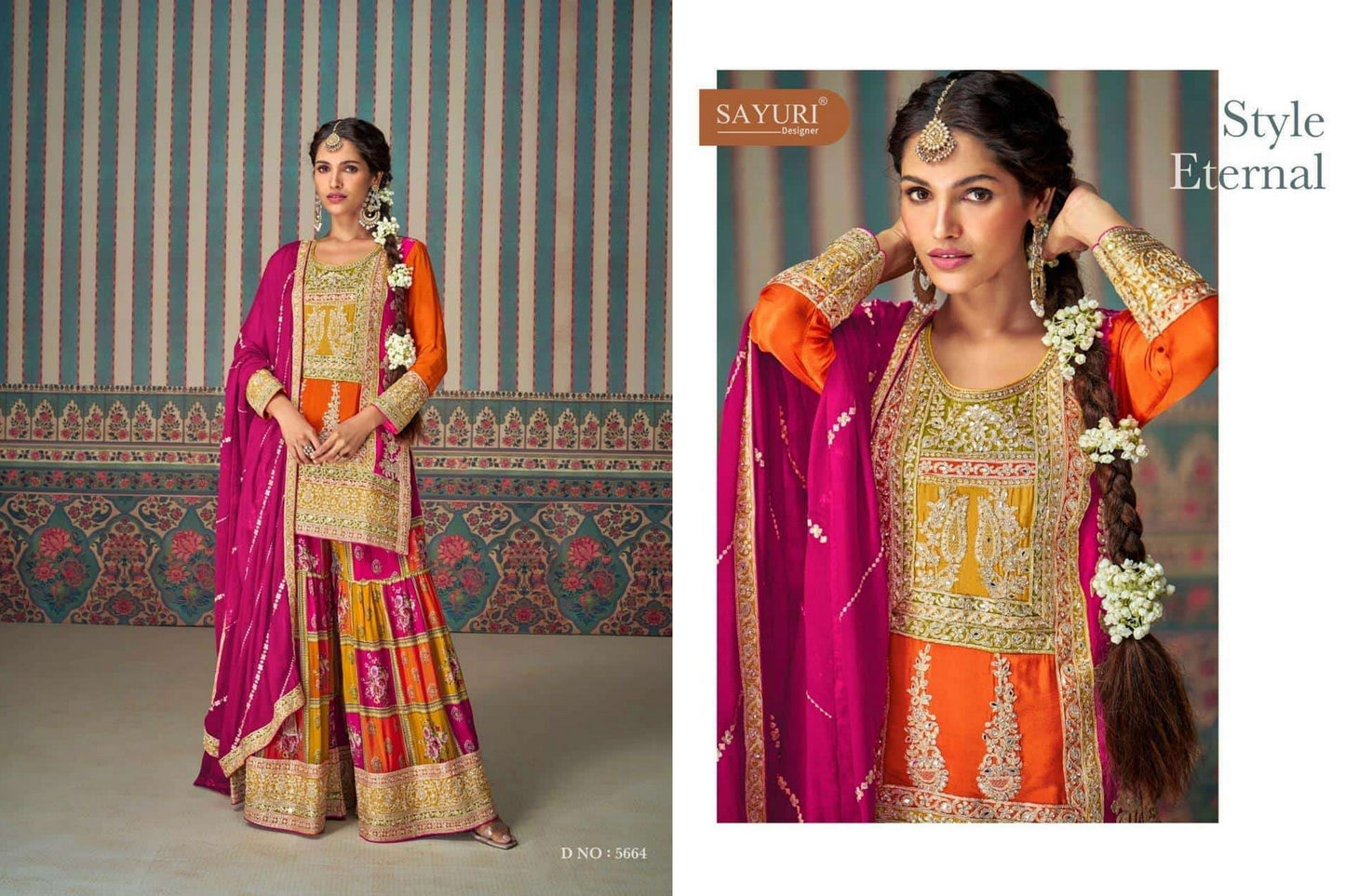 5664 Mahi Pro Sayuri Chinon Silk Pakistani Readymade Suits