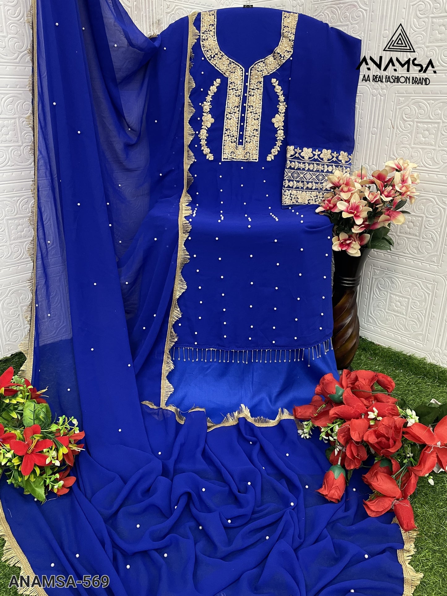 569 Anamsa Sequence Work Pakistani Salwar Suits