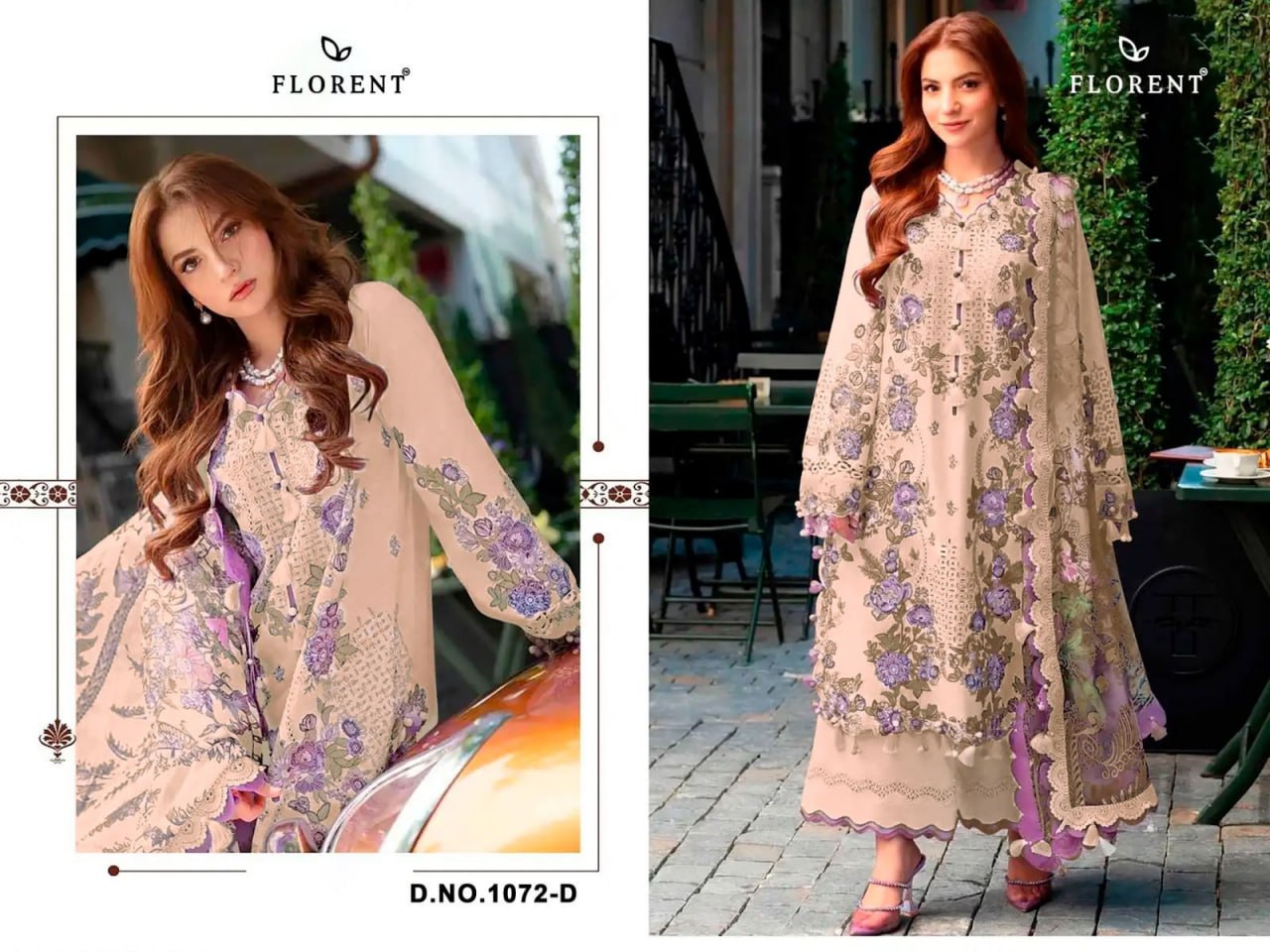 1072-D Florant Pakistani Salwar Suit
