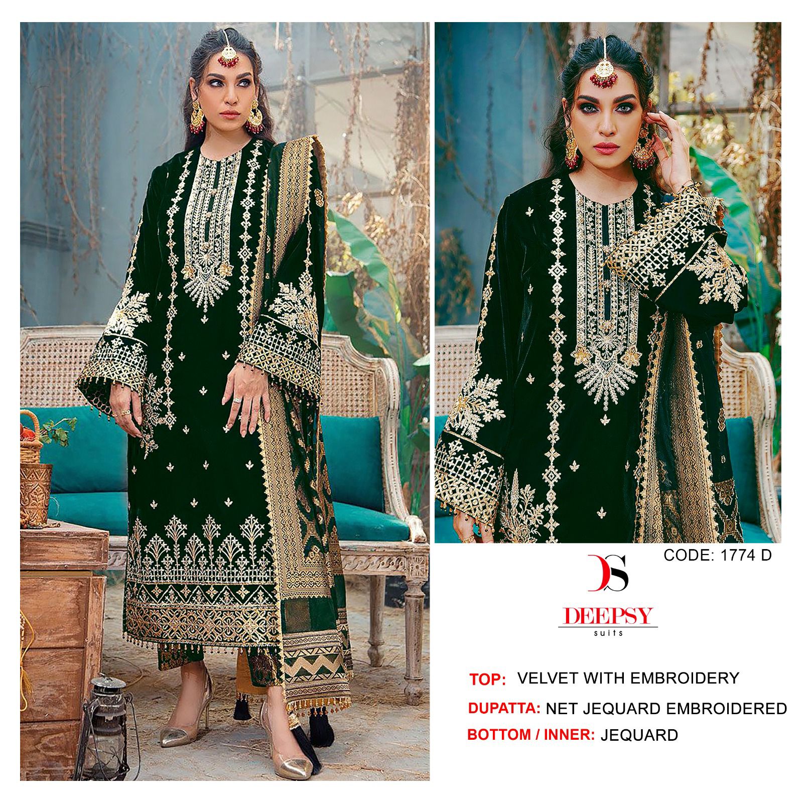 1774-D Deepsy Pakistani Salwar Suits
