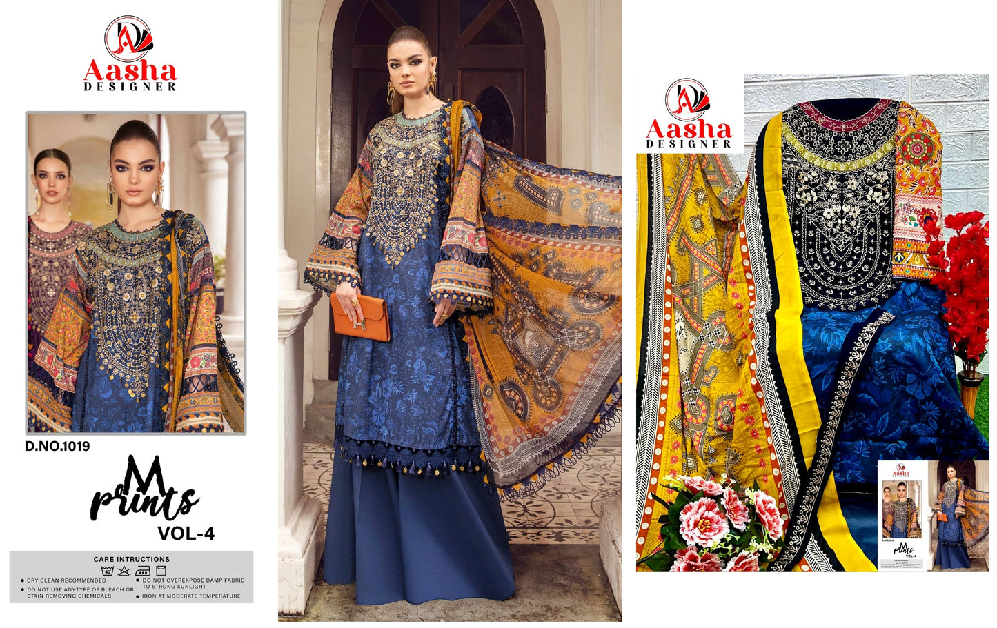 1019 Aasha Designer Pakistani Salwar Suits