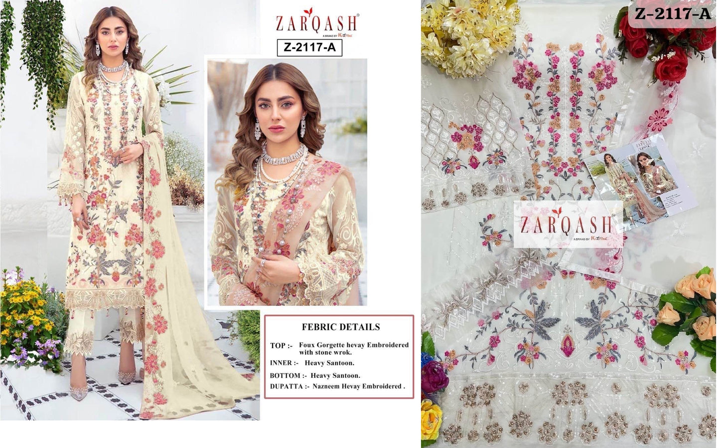 Z-2117A Zarqash Pakistani Salwar Suits