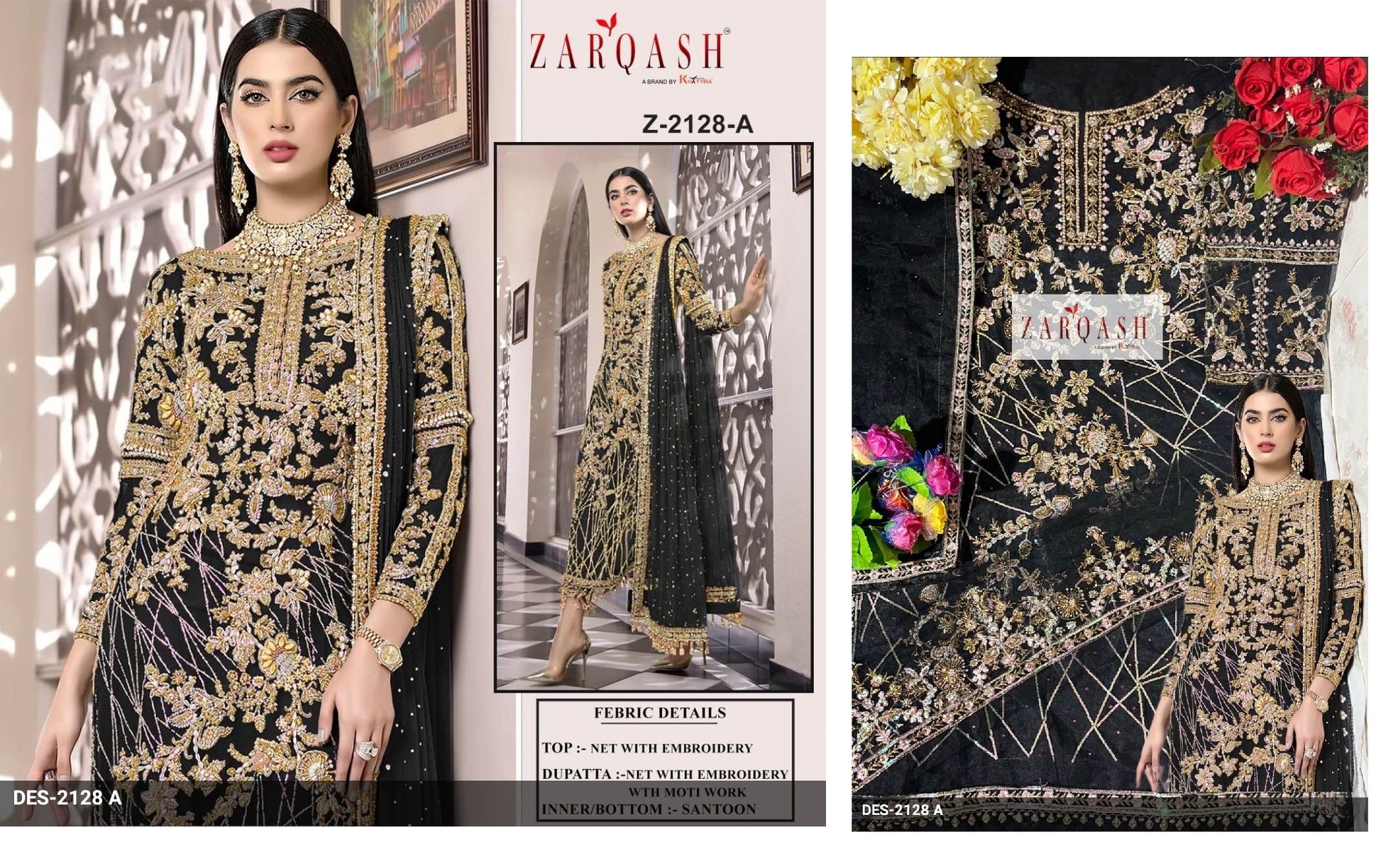 Z-2128A Zarqash Pakistani Salwar Suits