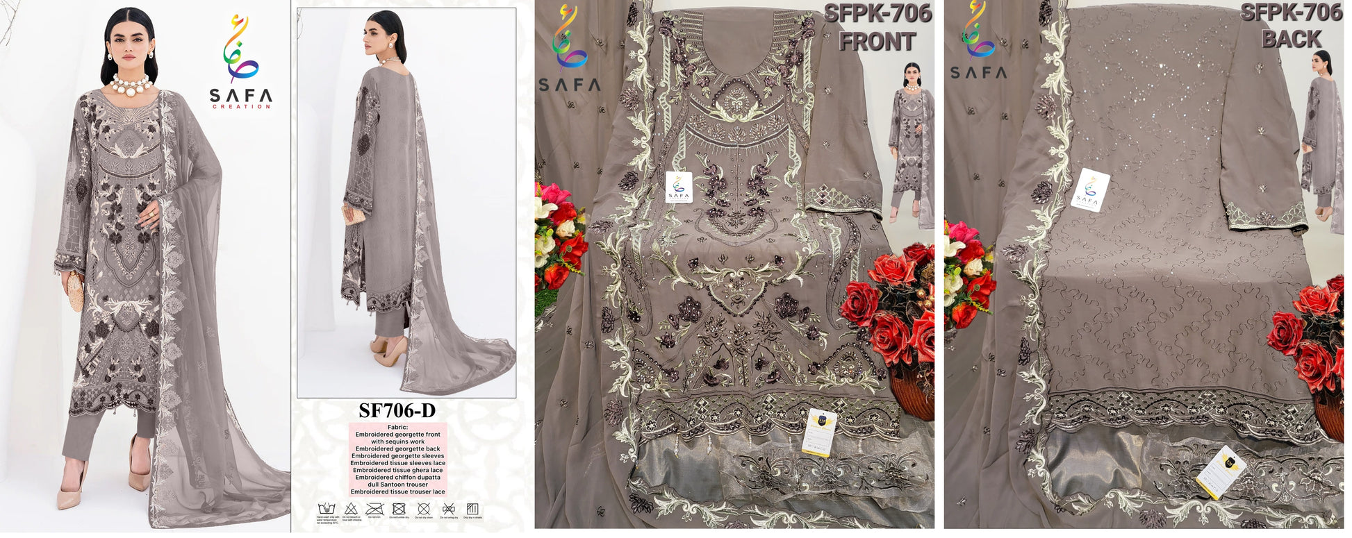 706D Safa Creation Pakistani Salwar Suits