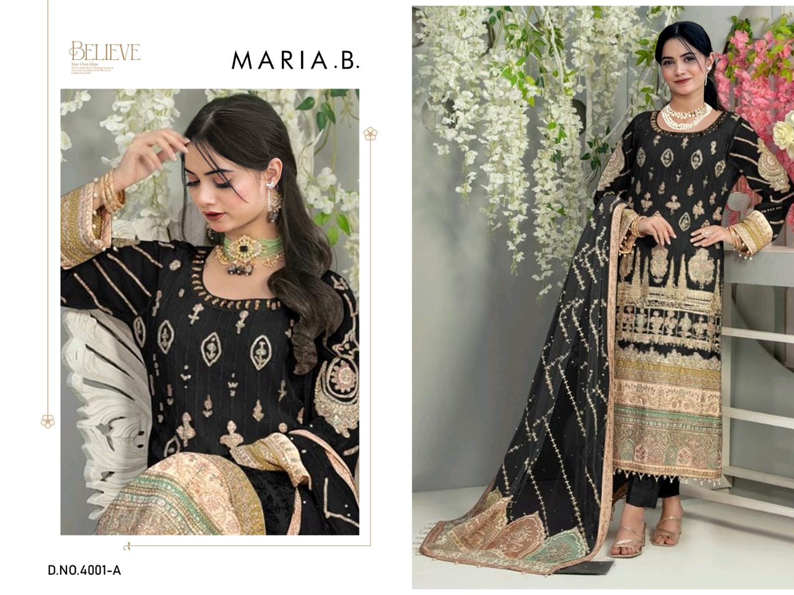 4001A Maria B Pakistani Salwar Suits