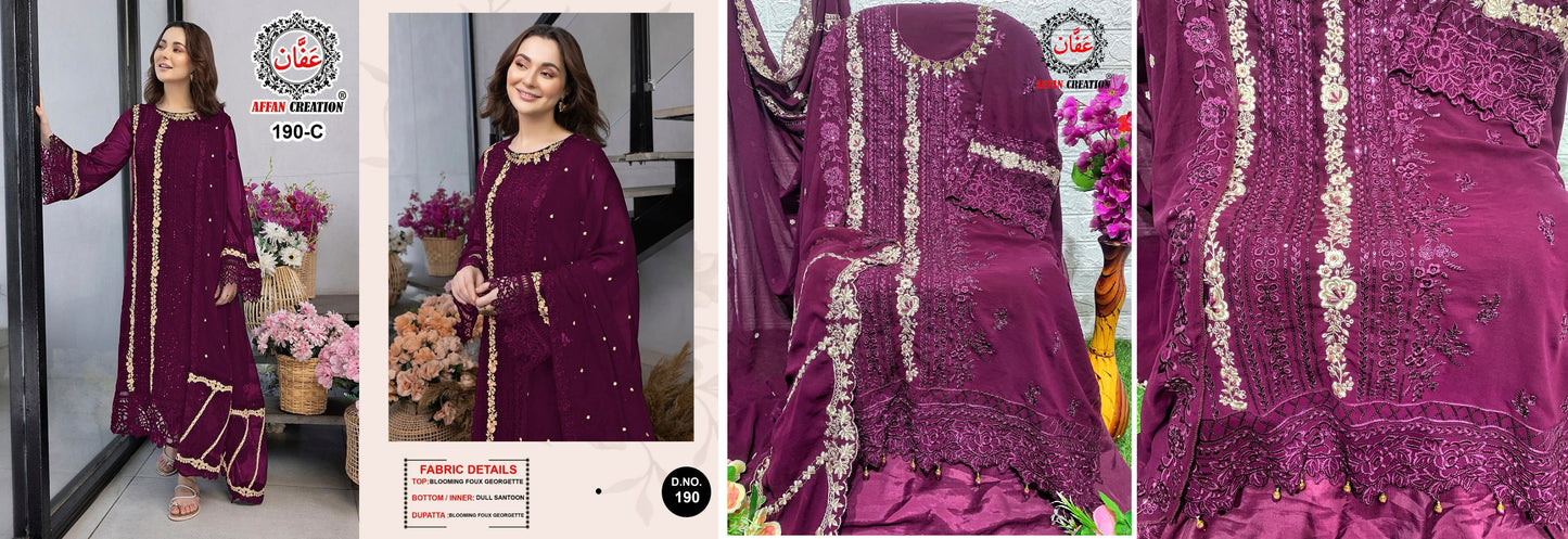 190C Affan Creation Pakistani Salwar Suits