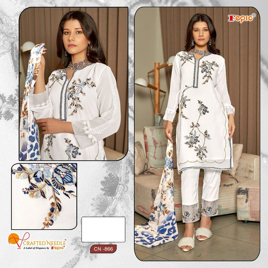 866 Crafted Needle Pakistani Readymade Suits