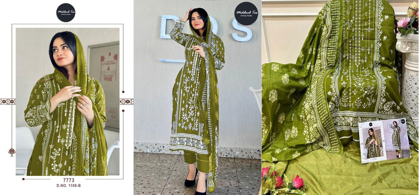 1109B Mehboob Tex Pakistani Salwar Suits