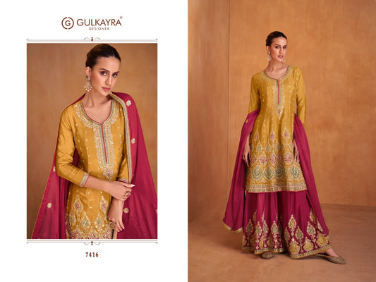 7416 Shysha Gulkayra Designer Pakistani Readymade Suits
