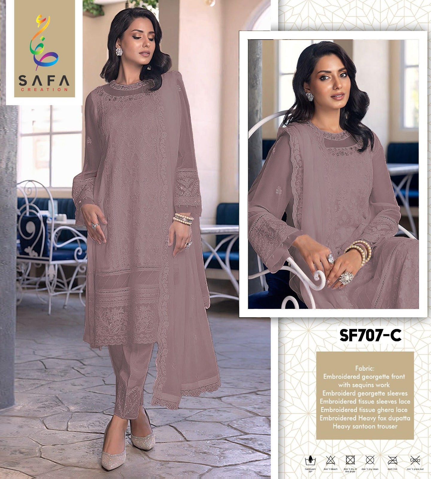 707C Colour Safa Creation Pakistani Salwar Suits