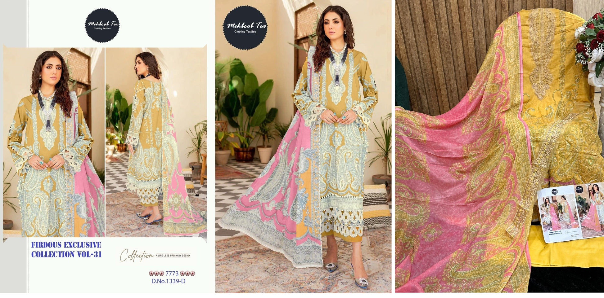 1339D Firdous Exclusive Collection Vol 31 Mehboob Tex Pakistani Salwar Suits