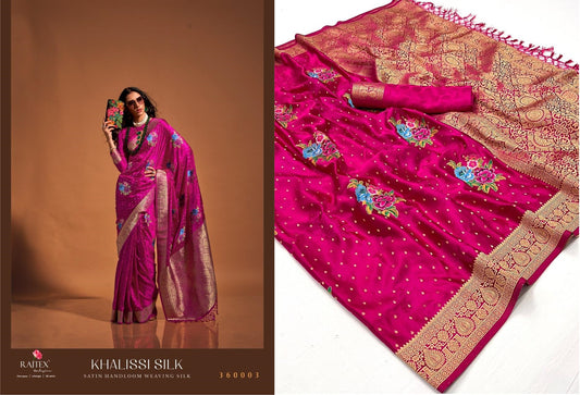 360003 Khalissi Silk Rajtex Sarees