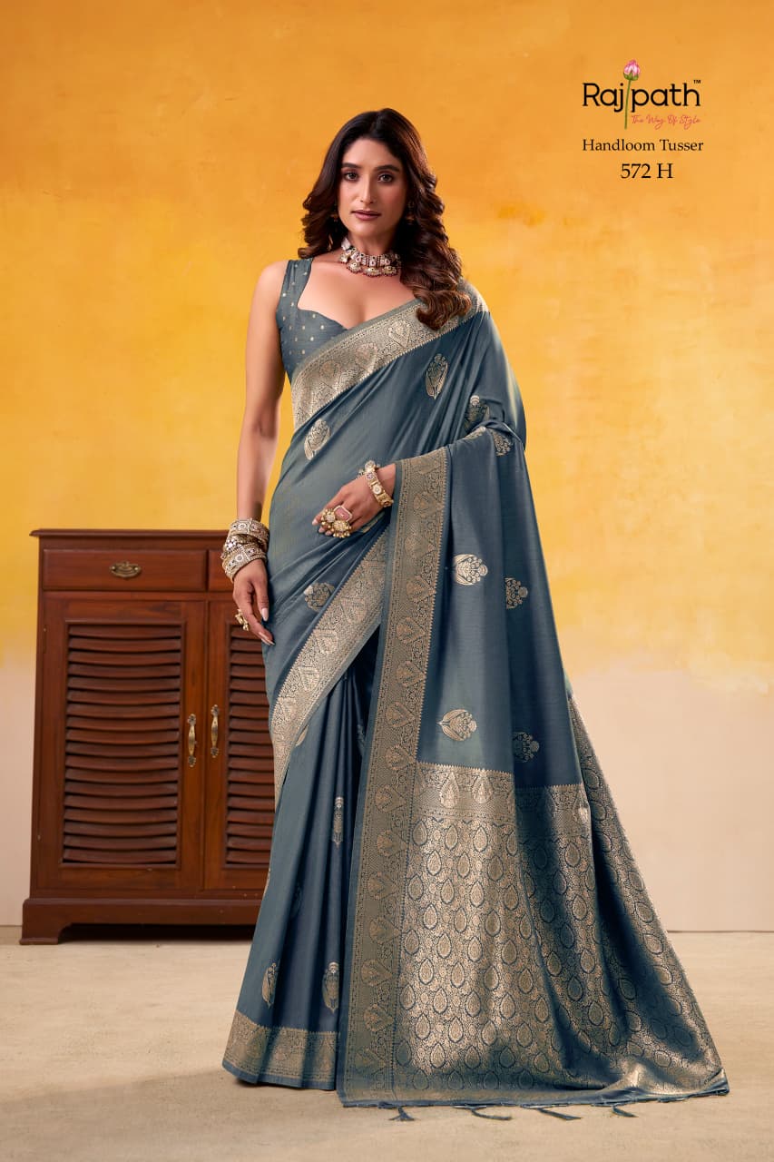 572-H Dhatu Silk Rajpath Handloom Sarees
