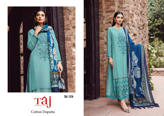 574 Taj Creations Embroidery Pakistani Salwar Suits