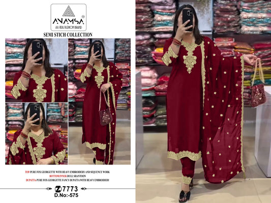 575 Anamsa Georgette Pakistani Salwar Suits