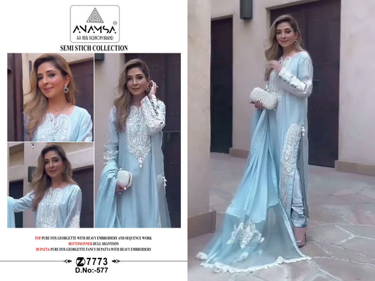 577 Anamsa Sequence Work Pakistani Salwar Suits
