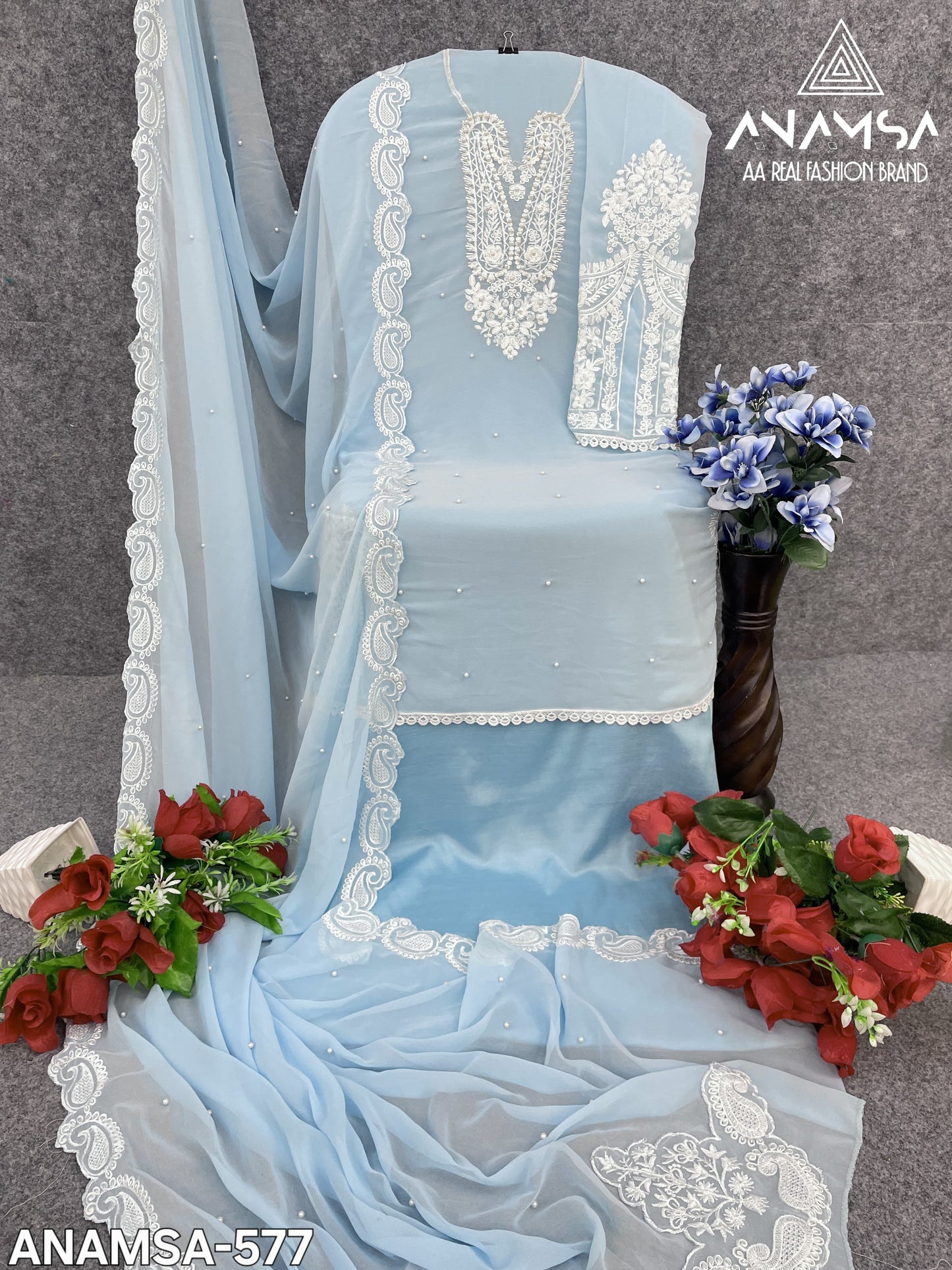 577 Anamsa Sequence Work Pakistani Salwar Suits