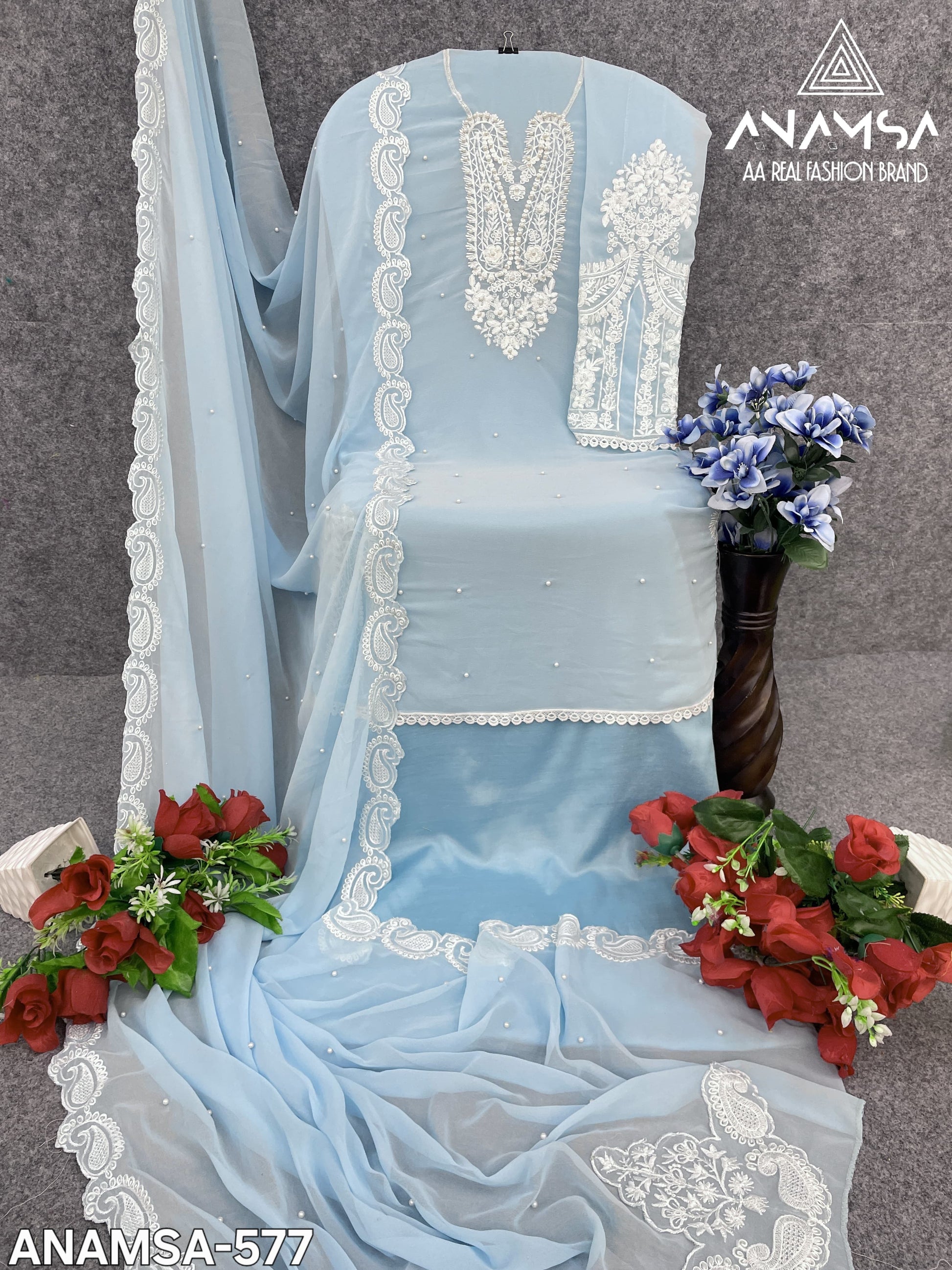 577 Anamsa Sequence Work Pakistani Salwar Suits