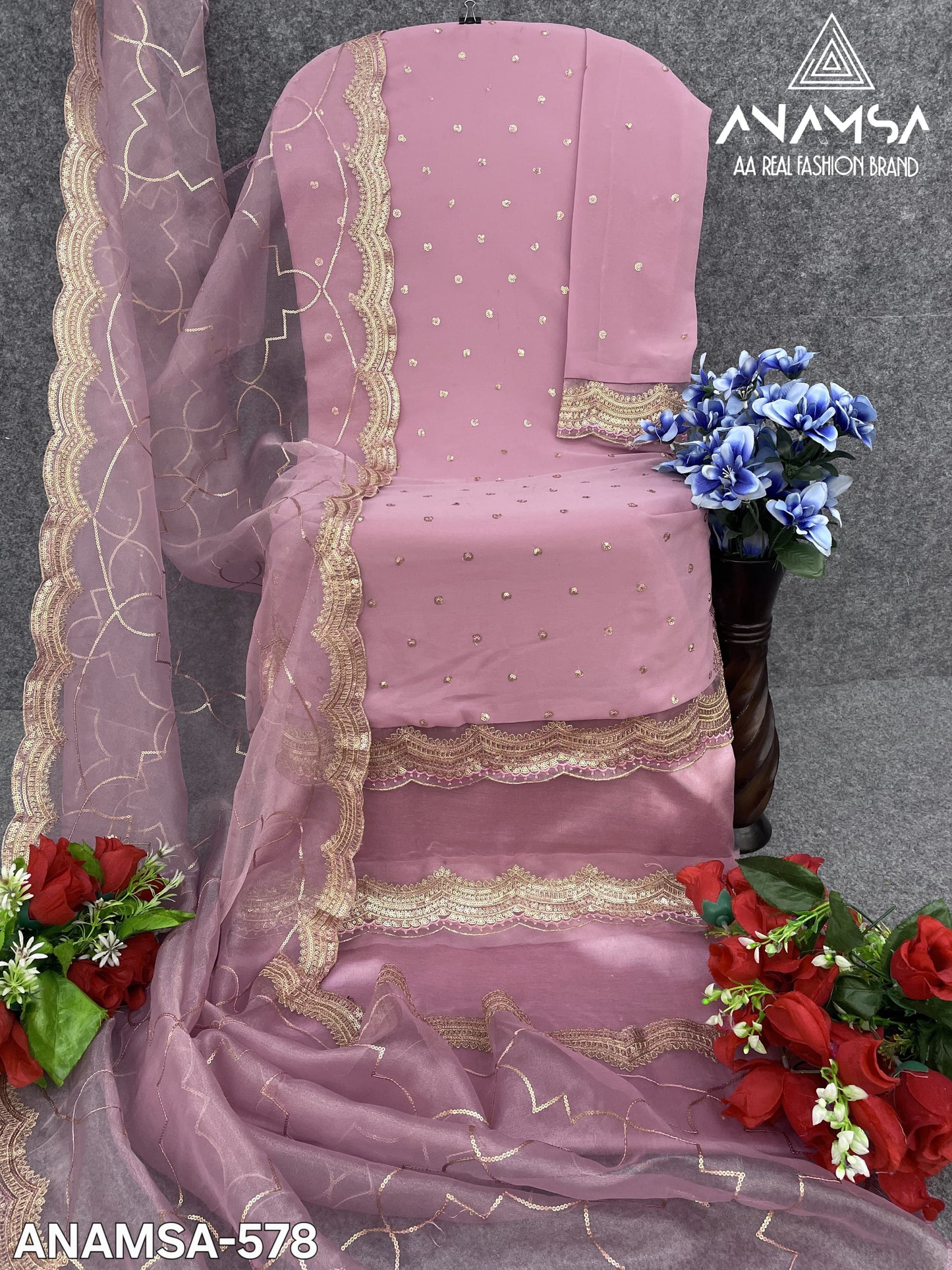 578 Anamsa Sequence Work Pakistani Salwar Suits