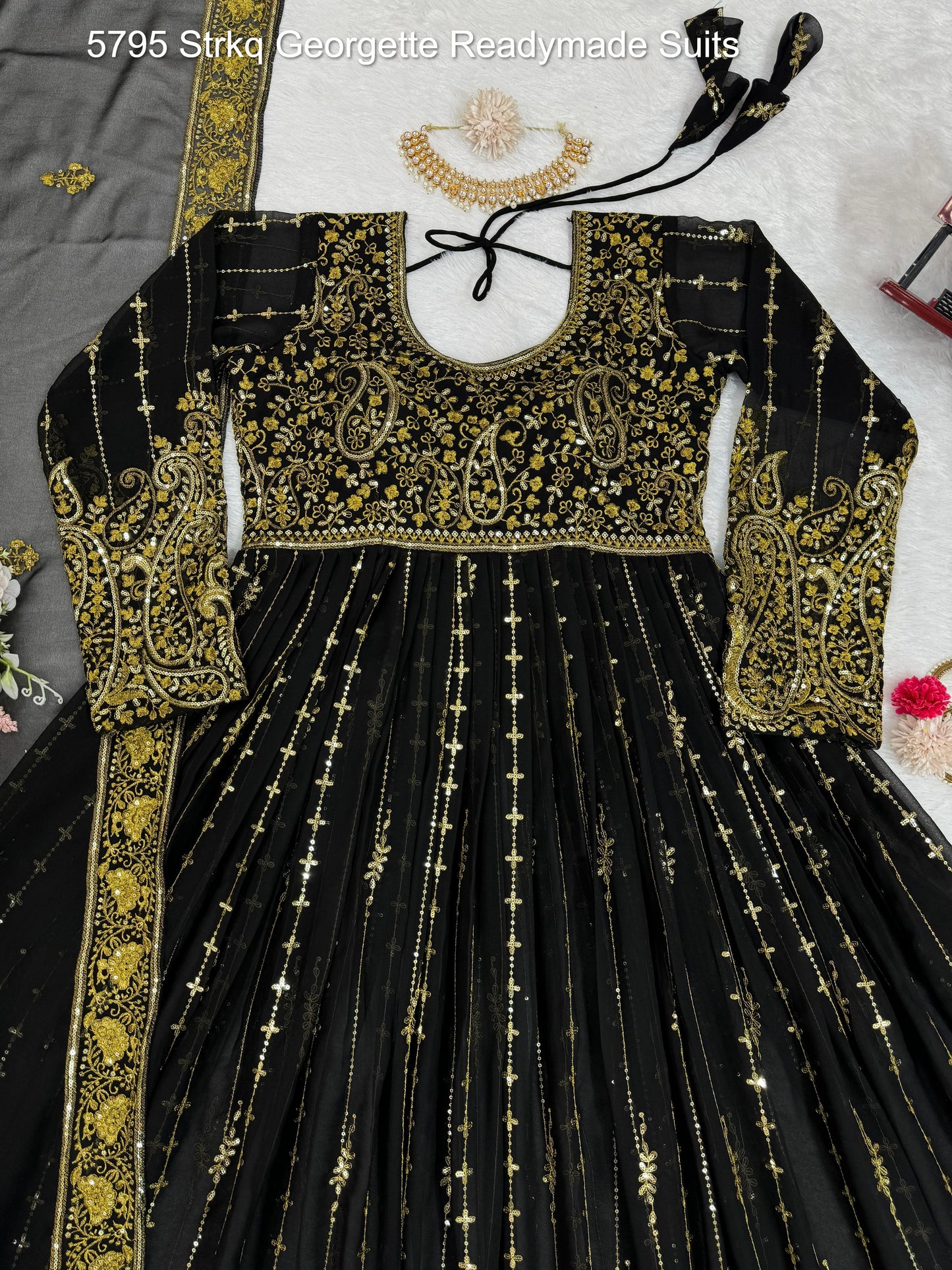 5795 Strkq Georgette Readymade Suits