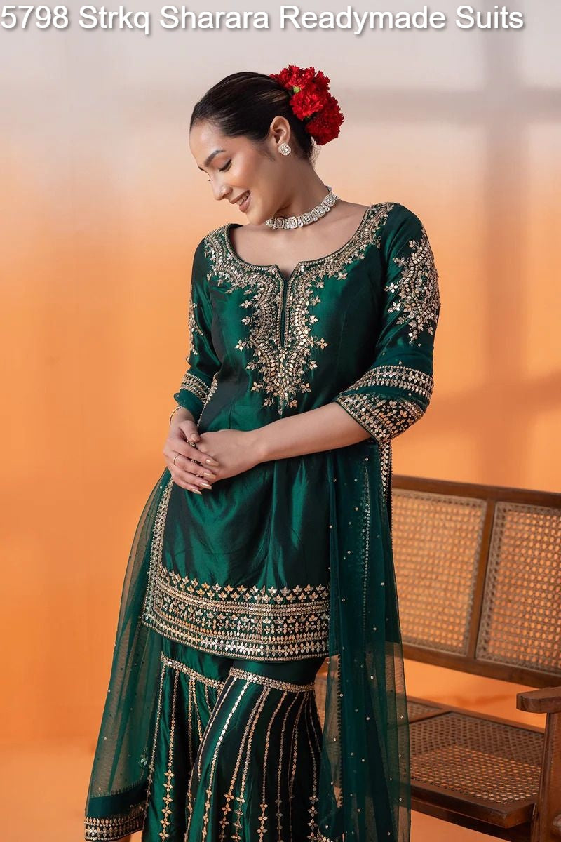 5798 Strkq Sharara Readymade Suits