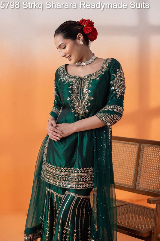 5798 Strkq Sharara Readymade Suits