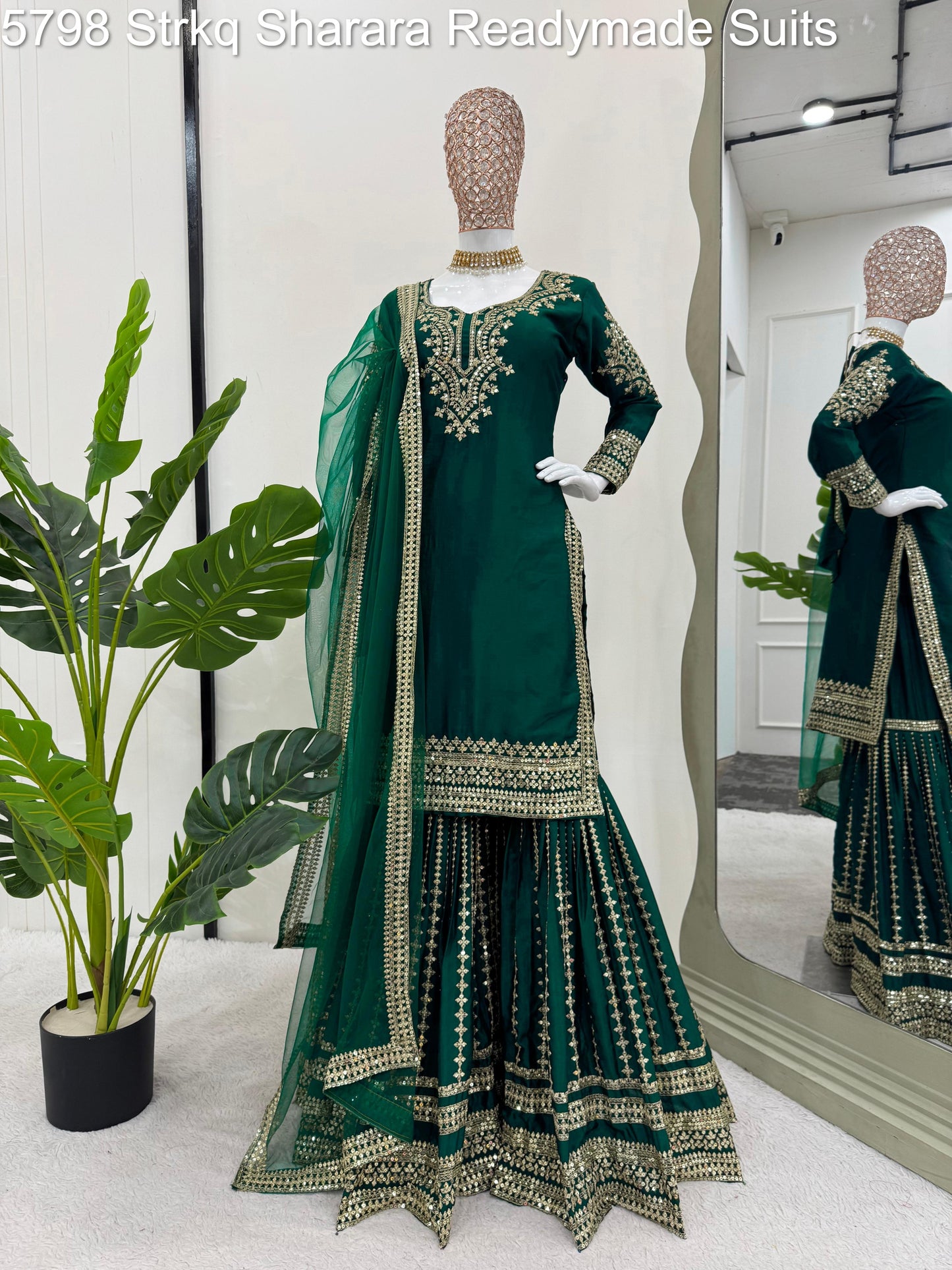 5798 Strkq Sharara Readymade Suits