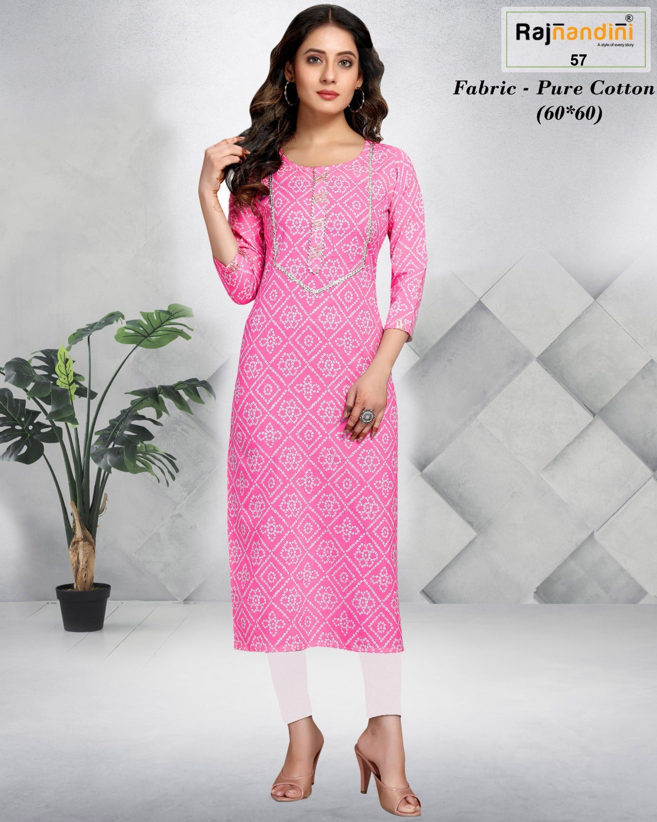 57 Aadhya Rajnandini Printed Kurti