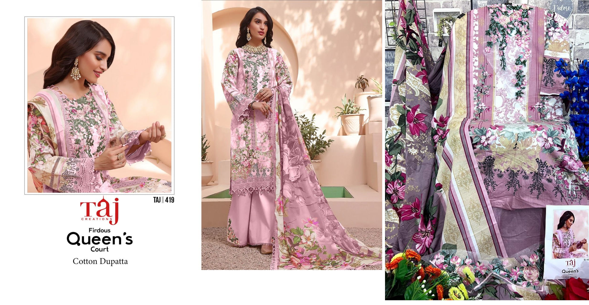 419 Taj Creations Pakistani Salwar Suits